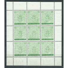 Suecia - Correo 1955 Yvert 399/403 Hoja ** Mnh