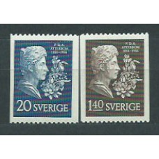 Suecia - Correo 1955 Yvert 404/5 ** Mnh Daniel Atterbom poeta