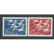 Suecia - Correo 1956 Yvert 409/10 * Mh Fauna aves