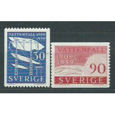 Suecia - Correo 1959 Yvert 437/8 * Mh