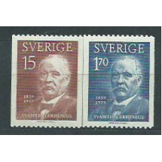 Suecia - Correo 1959 Yvert 444/5 ** Mnh Svante Arrhenius físico