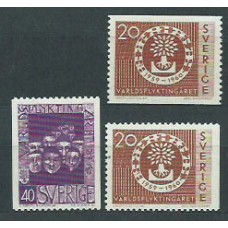 Suecia - Correo 1960 Yvert 448/9+448a * Mh