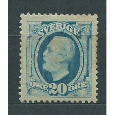 Suecia - Correo 1891-913 Yvert 45 (*) Mng Oscar II