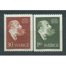 Suecia - Correo 1960 Yvert 452/3 * Mh Gustaf Froding poeta