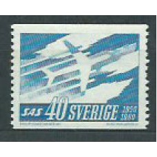 Suecia - Correo 1961 Yvert 458 ** Mnh  Aviación