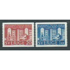 Suecia - Correo 1961 Yvert 486/7 ** Mnh