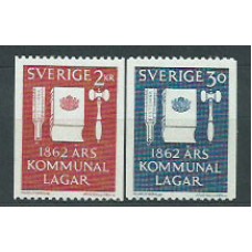 Suecia - Correo 1962 Yvert 493/4 * Mh
