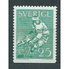 Suecia - Correo 1963 Yvert 501a ** Mnh Deportes hockey