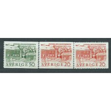 Suecia - Correo 1963 Yvert 510/1+510a * Mh