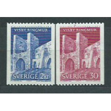Suecia - Correo 1965 Yvert 520/1 ** Mnh  Ruinas de Visby