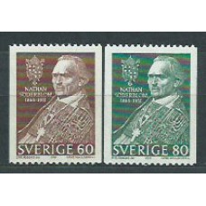 Suecia - Correo 1966 Yvert 531/2 ** Mnh Arzobispo de Uppsala