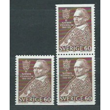 Suecia - Correo 1966 Yvert 531a/531b ** Mnh Arzobispo de Uppsala