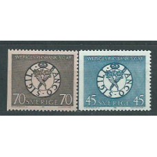 Suecia - Correo 1968 Yvert 586/7a ** Mnh