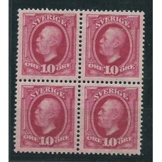 Suecia - Correo 1910-19 Yvert 64 Bloque de cuatro */** Mh/Mnh