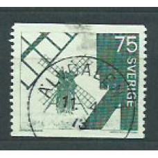 Suecia - Correo 1971 Yvert 692 usado Molino