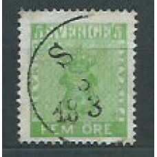 Suecia - Correo 1858-60 Yvert 6 usado Escudos