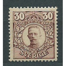 Suecia - Correo 1910-19 Yvert 70 * Mh Gustavo V