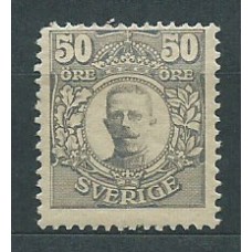 Suecia - Correo 1910-19 Yvert 72 * Mh Gustvo V