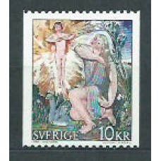 Suecia - Correo 1973 Yvert 811a ** Mnh Pintura