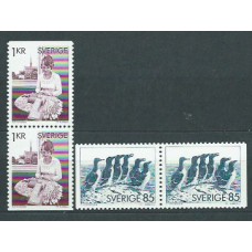 Suecia - Correo 1976 Yvert 917/8b ** Mnh Fauna y artesania