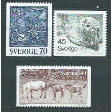 Suecia - Correo 1977 Yvert 972/4 ** Mnh  Fauna