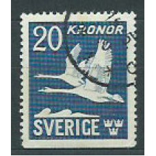 Suecia - Aereo Yvert 7a usado Fauna aves