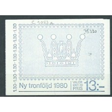 Suecia - Carnet 1980 Yvert 1083a ** Mnh Carlos Gustavo