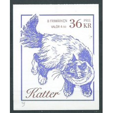 Suecia - Carnet 1994 Yvert 1800 ** Mnh Fauna gatos