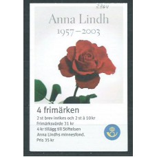 Suecia - Carnet 2003 Yvert 2364 ** Mnh Anna Lindh