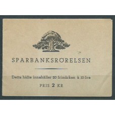 Suecia - Carnet 1945 Yvert 317a ** Mnh  Cortado