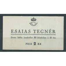 Suecia - Carnet 1946 Yvert 324a ** Mnh Isaias Tegner poeta