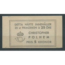 Suecia - Carnet 1951 Yvert 364a ** Mnh Cristopher Polhem