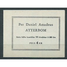 Suecia - Carnet 1955 Yvert 404a ** Mnh Daniel A. Atterbom poeta