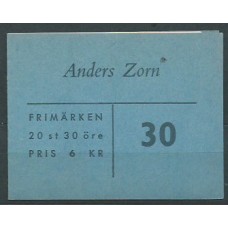 Suecia - Carnet 1960 Yvert 446a ** Mnh Anders Zorn pintor