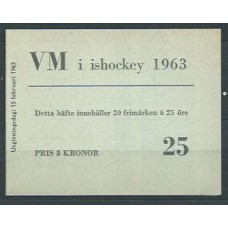 Suecia - Carnet 1963 Yvert 501a ** Mnh Deportes hockey