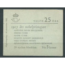 Suecia - Carnet 1963 Yvert 512a ** Mnh Premio Nobel