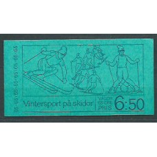 Suecia - Carnet 1973 Yvert 815 ** Mnh Deportes esqui