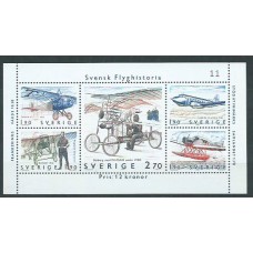 Suecia - Hojas Yvert 12 ** Mnh Aviación