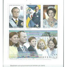 Suecia - Hojas Yvert 24 ** Mnh Familia real