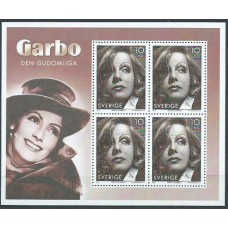 Suecia - Hojas Yvert 30 ** Mnh Greta Garbo cine