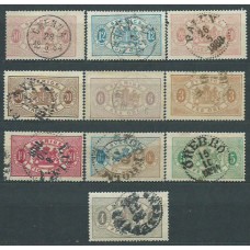 Suecia - Servicio Yvert 1/11A usado  Falta 4A y 8