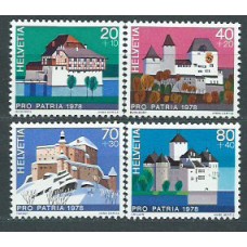 Suiza - Correo 1978 Yvert 1060/3 ** Mnh Pro patria castillos