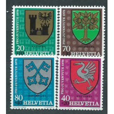 Suiza - Correo 1978 Yvert 1072/5 ** Mnh Escudos