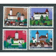 Suiza - Correo 1979 Yvert 1086/9 ** Mnh Pro patria castillos