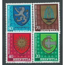 Suiza - Correo 1980 Yvert 1117/20 ** Mnh Pro juventud escudos