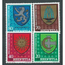 Suiza - Correo 1980 Yvert 1117/20 ** Mnh Pro juventud escudos