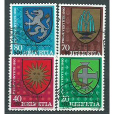 Suiza - Correo 1980 Yvert 1117/20 usado Pro juventud escudos