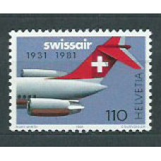 Suiza - Correo 1981 Yvert 1125 ** Mnh Aviación