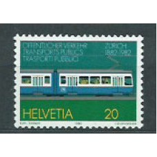 Suiza - Correo 1982 Yvert 1161 ** Mnh Trenes