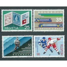 Suiza - Correo 1990 Yvert 1338/41 ** Mnh Tren Deportes